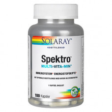 Solaray - Spektro Multi-Vita-Min med Jern 100 Kapsler
